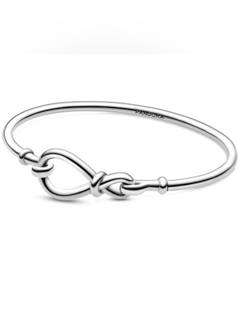 Retired Auth Pandora Infinity Knot Bangle Bracelet 598893C00